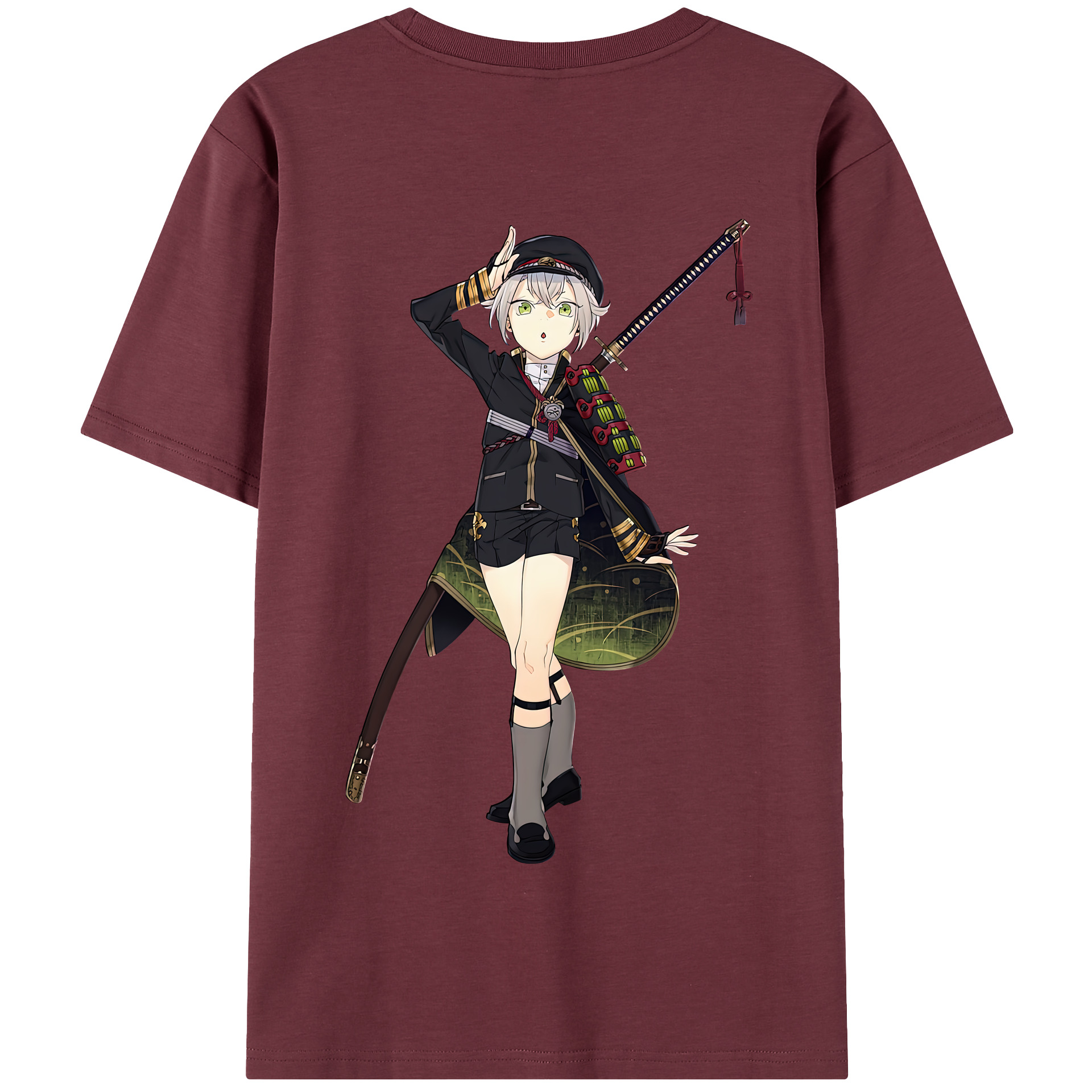 （画像用） 刀剣乱舞 Touken Ranbu 綿100％半袖Tシャツ（背面プリント）